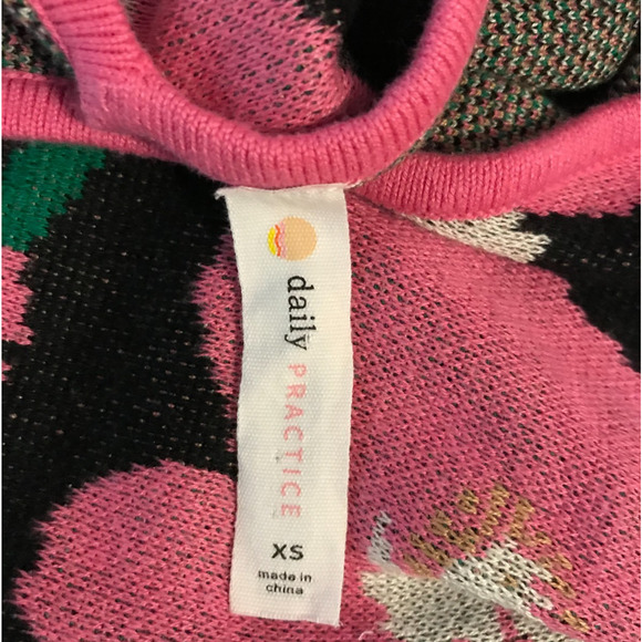 Anthropologie Daily Practice Hazy Daze Sweater Floral Pattern - Picture 6 of 10